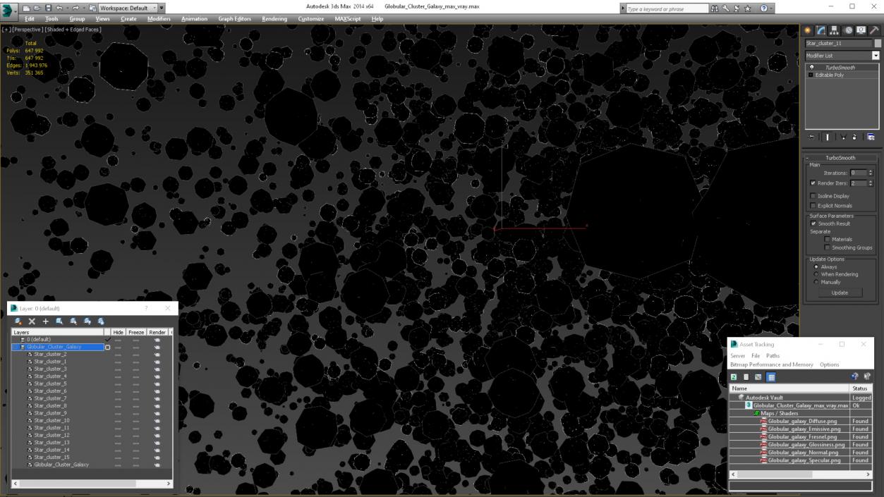 3D Globular Cluster Galaxy model