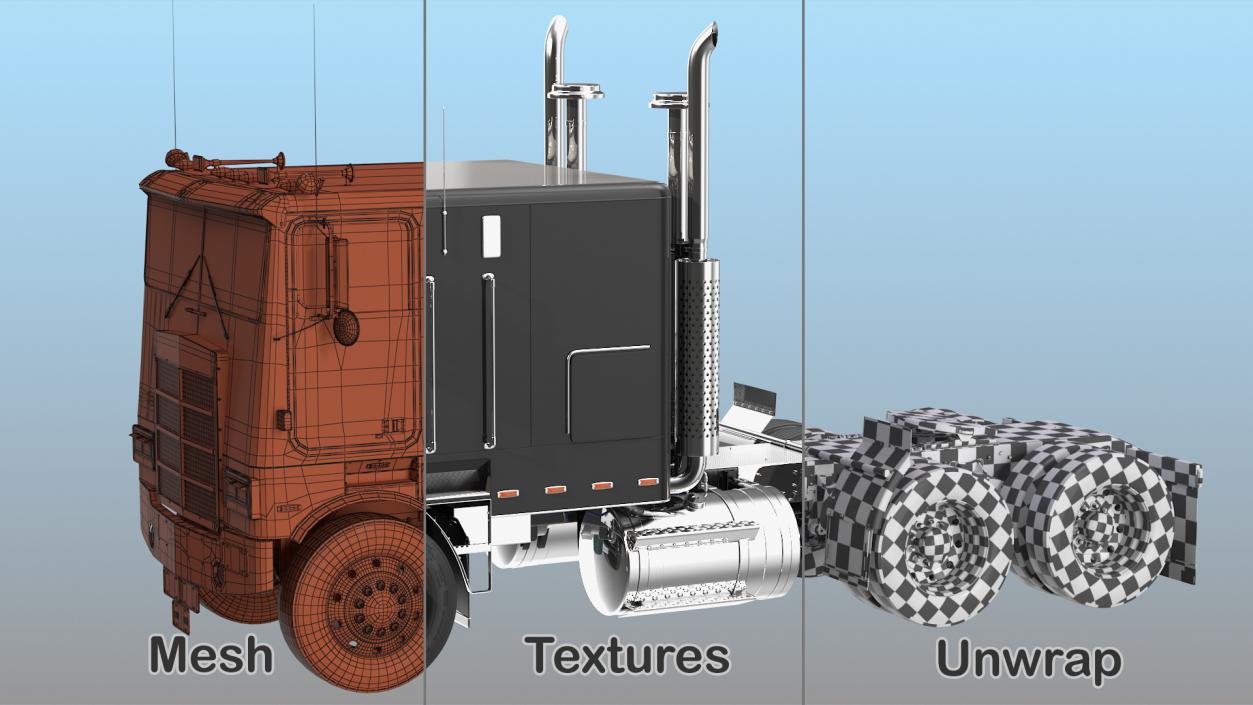 3D Rigged Trucks Collection 7