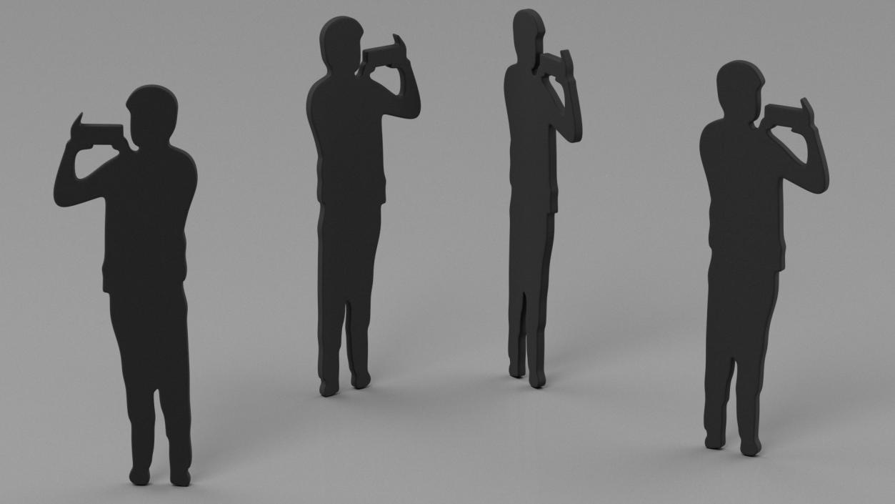 3D People Silhouettes Collection 6