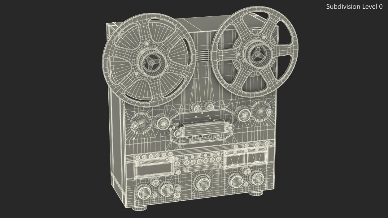 3D Reel to Reel Tape Recorder