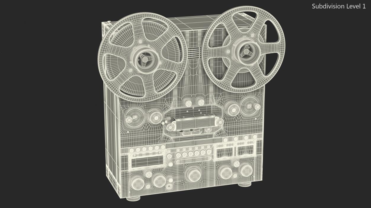 3D Reel to Reel Tape Recorder