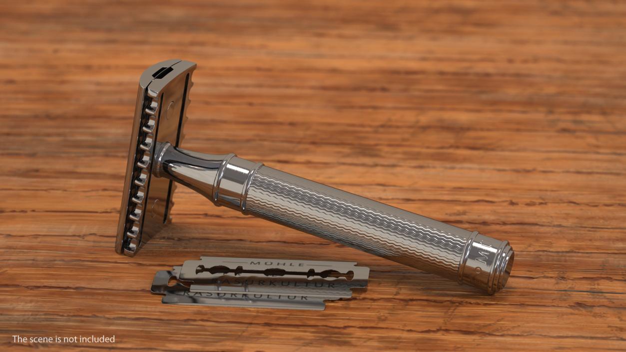 Muhle R41 Open Comb Safety Razor 3D