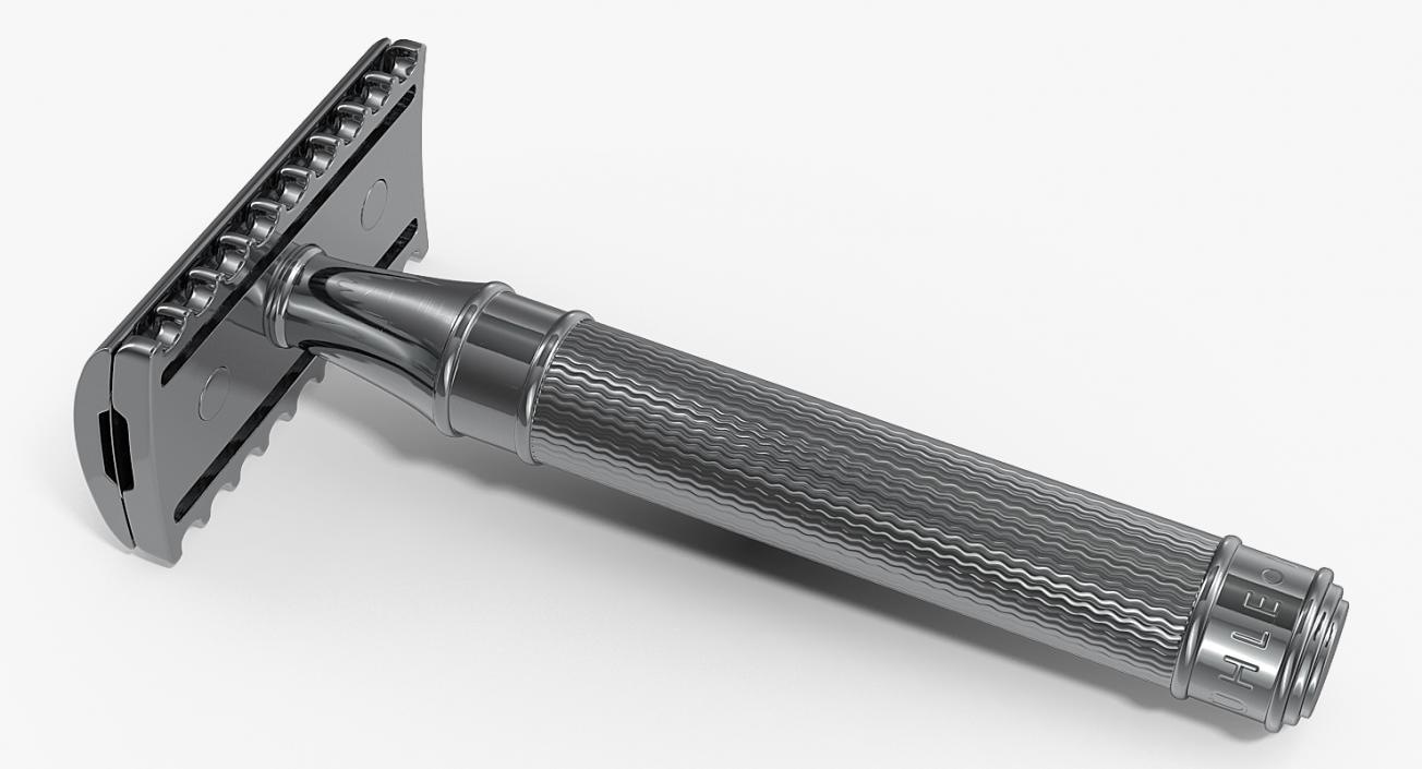 Muhle R41 Open Comb Safety Razor 3D