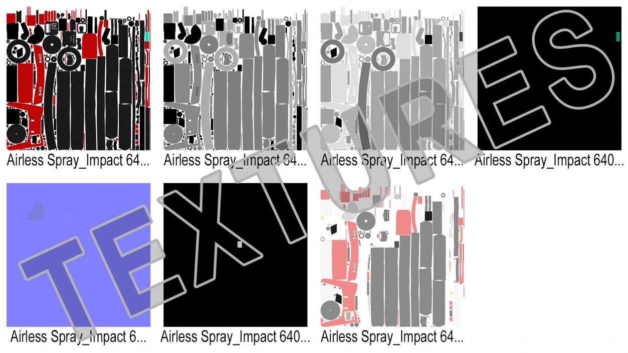 Titan Impact 640 Metal Airless Paint Sprayer 3D model