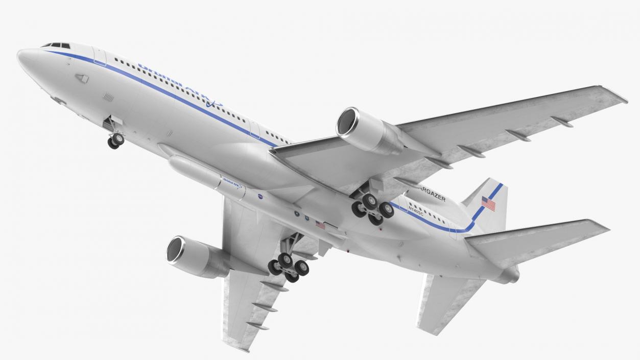 Lockheed L1011 Stargazer with Pegasus XL Rocket 3D