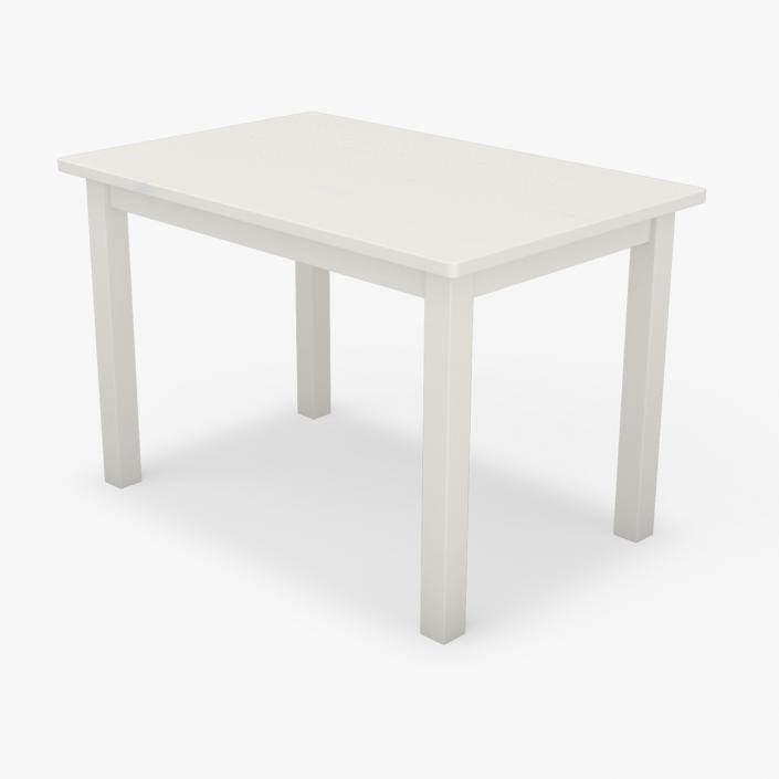 Table for Children IKEA SUNDVIK White 3D