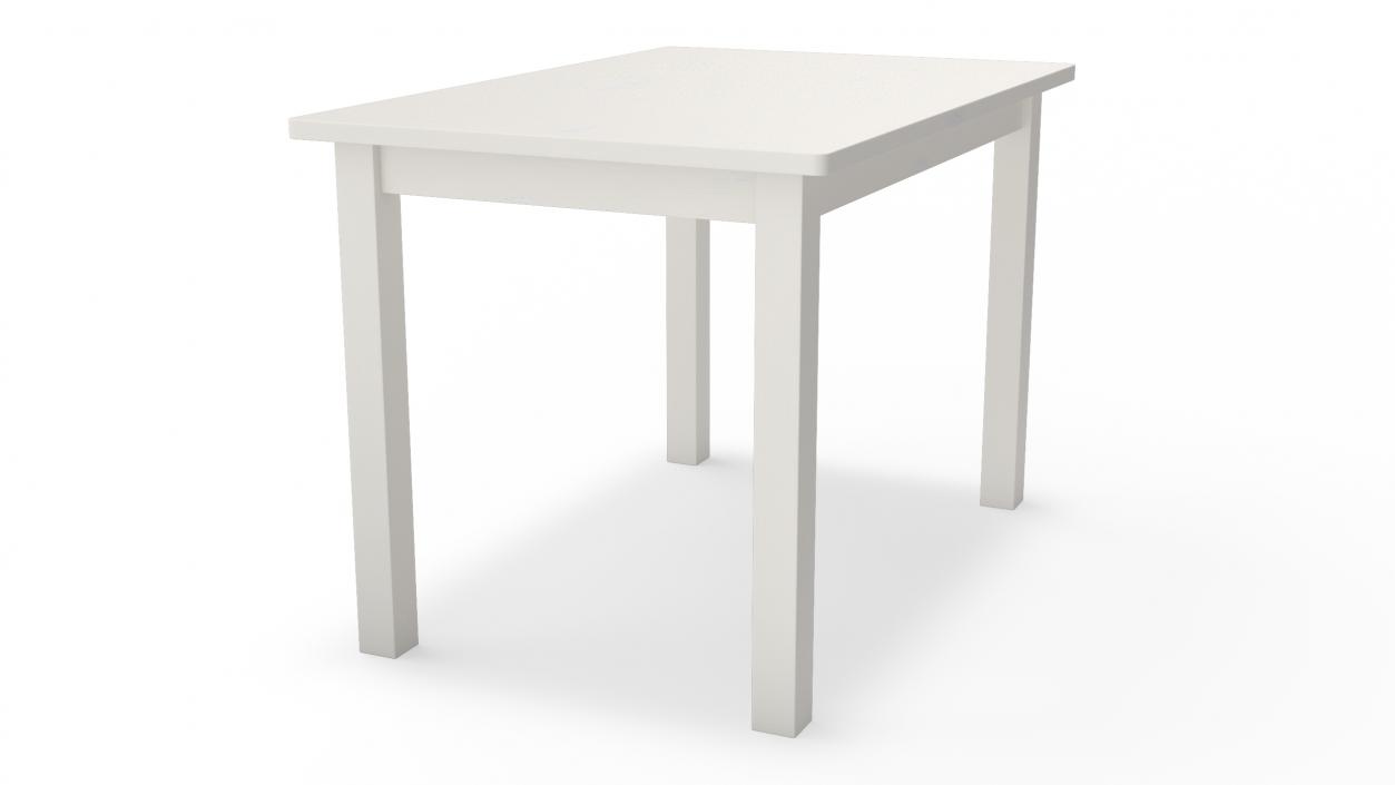 Table for Children IKEA SUNDVIK White 3D