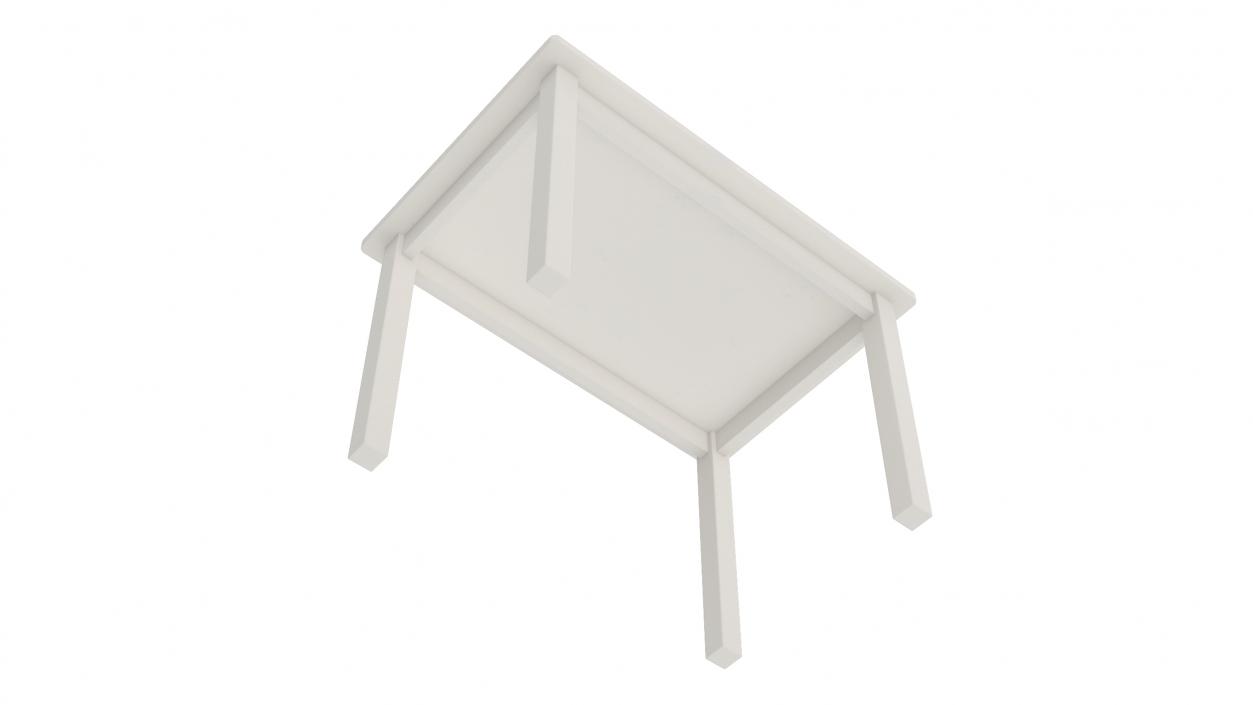 Table for Children IKEA SUNDVIK White 3D