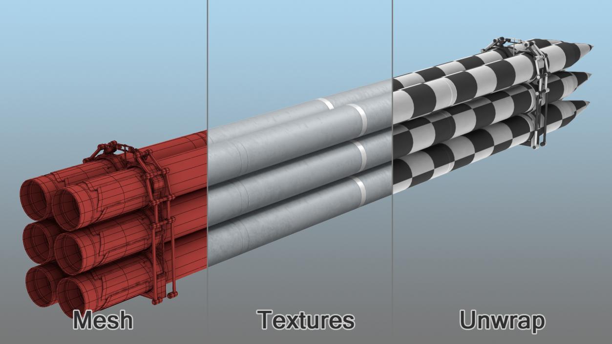 3D Spare Rockets model