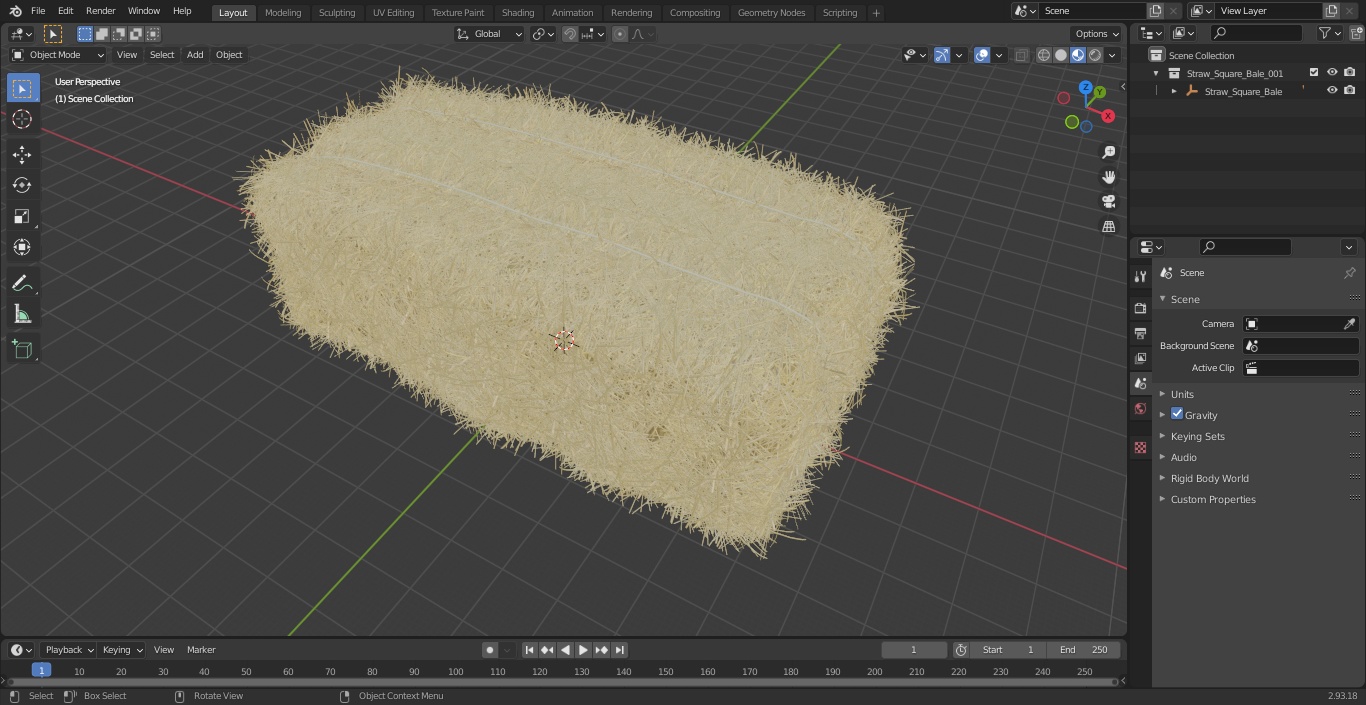 Straw Square Bale 3D