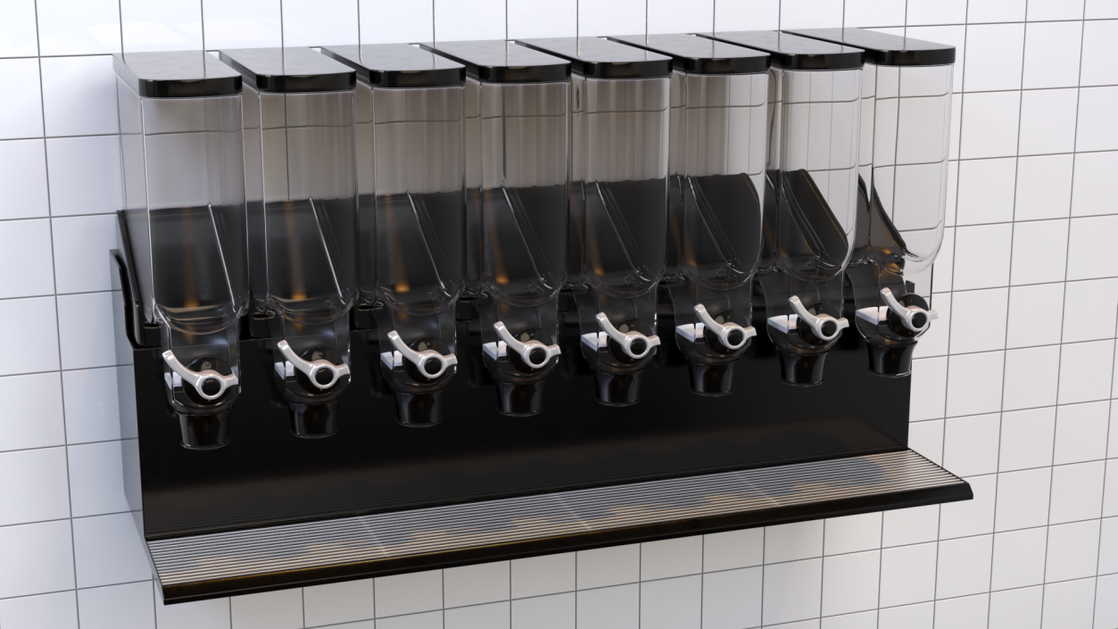 Free Flow Wall Mounted Bulk Dispenser 3D