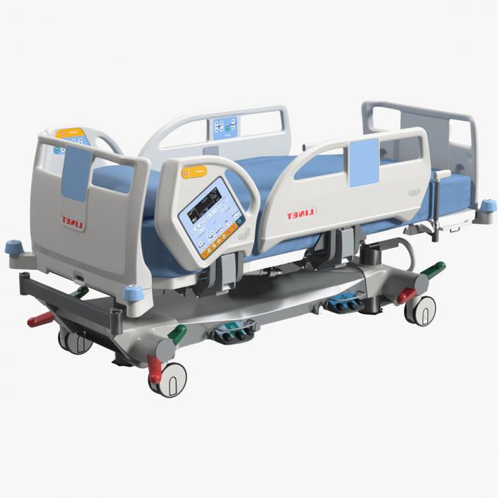 3D Intensive Care Bed Rigged for Cinema 4D 2