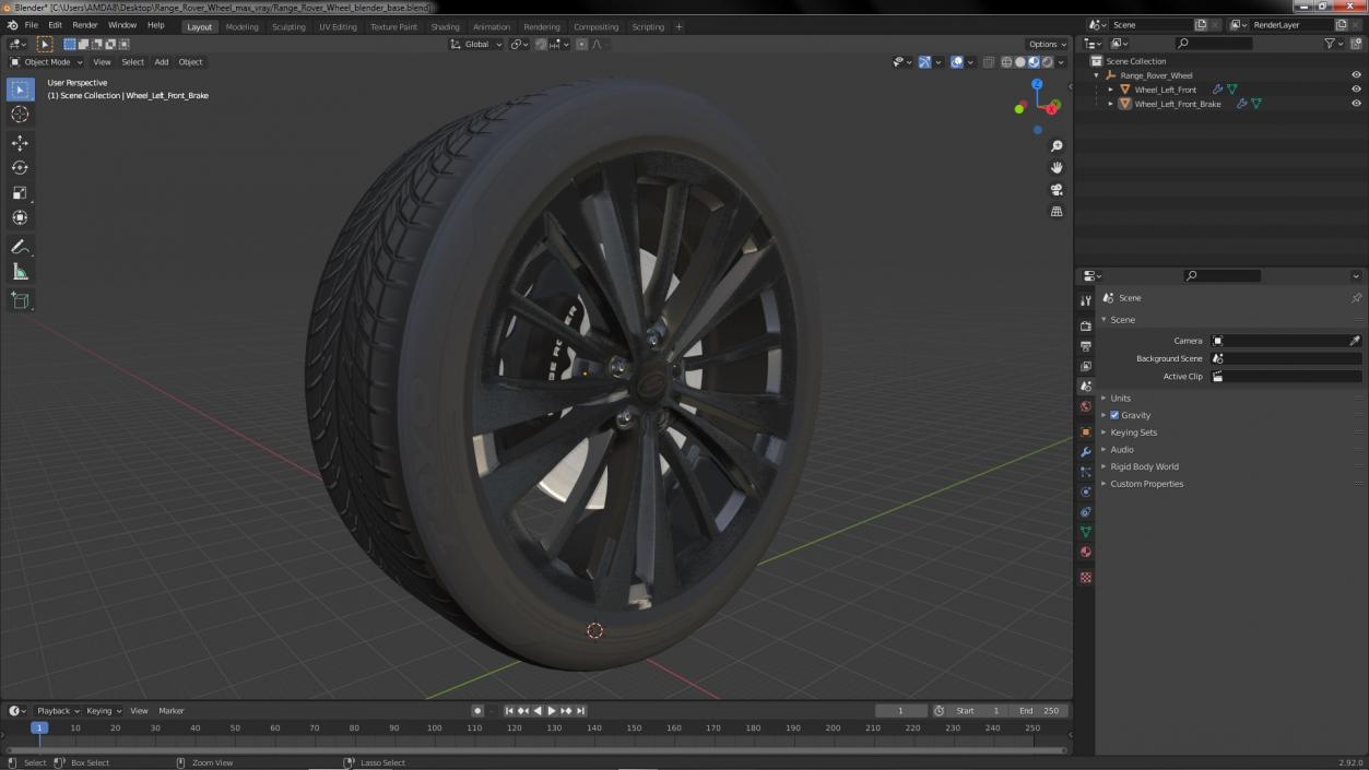 3D model Range Rover Wheel(1)