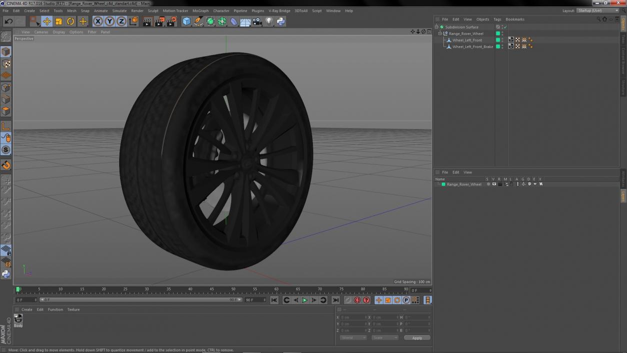 3D model Range Rover Wheel(1)