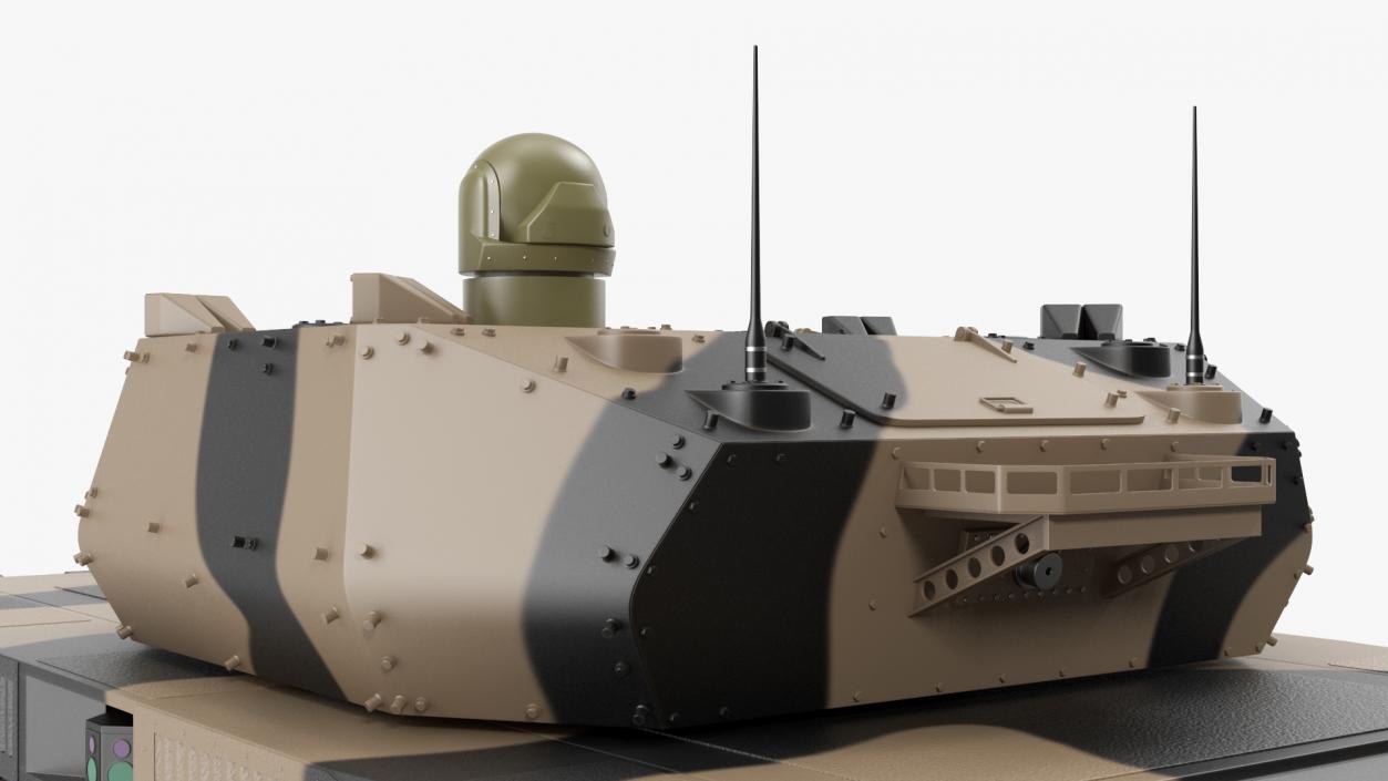 3D Robotic Electric Tank Camo Rigged model