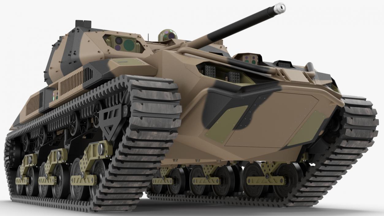 3D Robotic Electric Tank Camo Rigged model