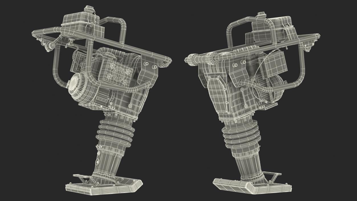 WEN 56040 Tamping Rammer Dirty Rigged 3D