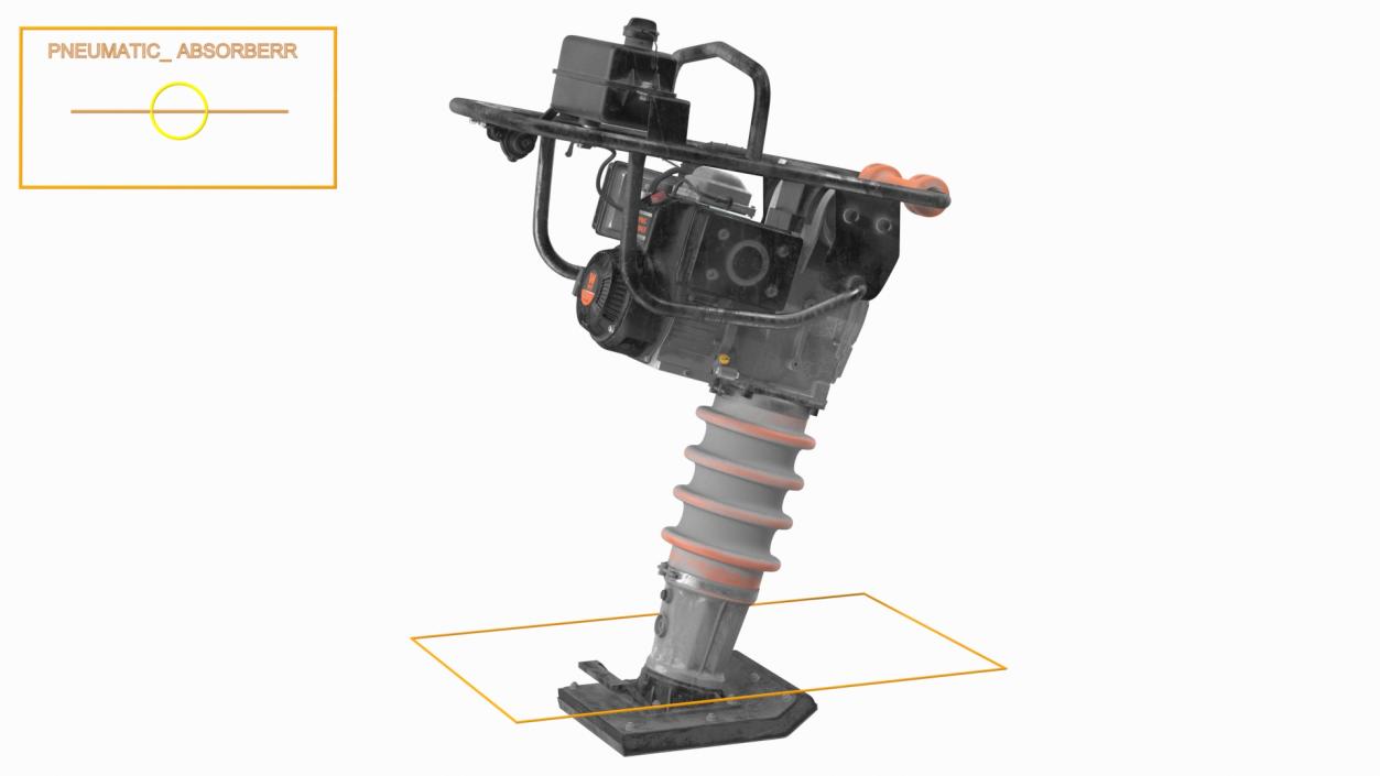 WEN 56040 Tamping Rammer Dirty Rigged 3D