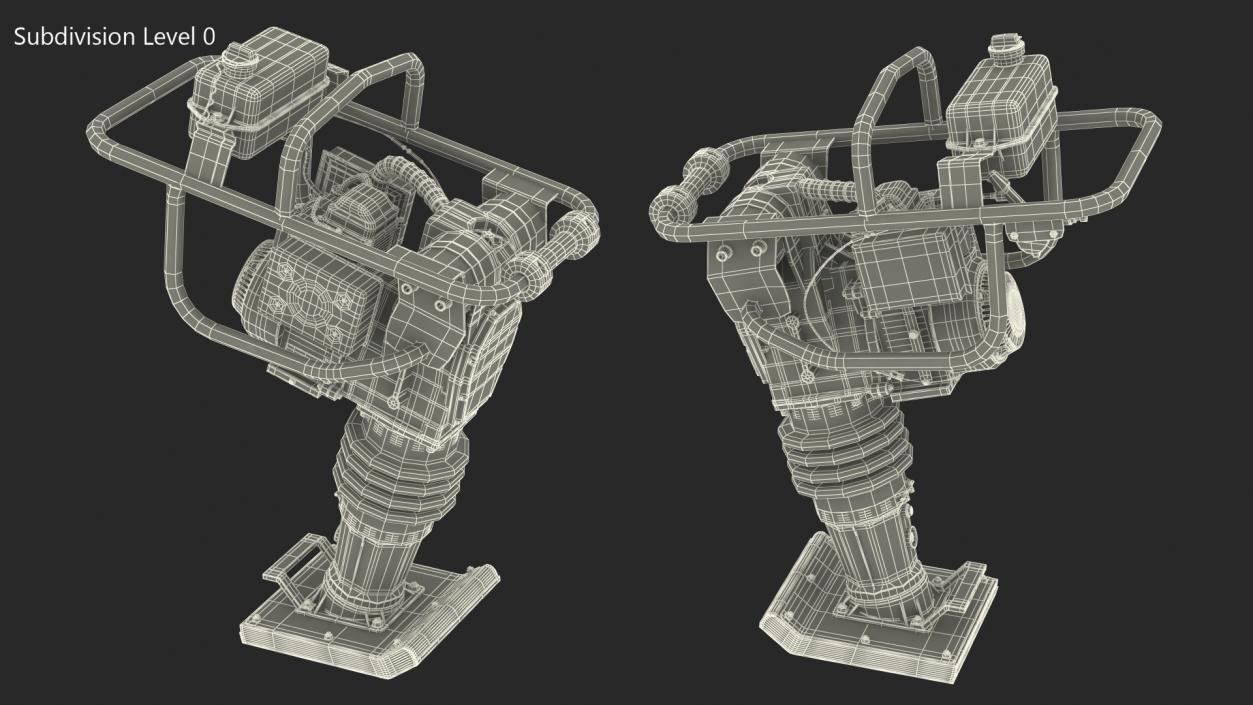 WEN 56040 Tamping Rammer Dirty Rigged 3D