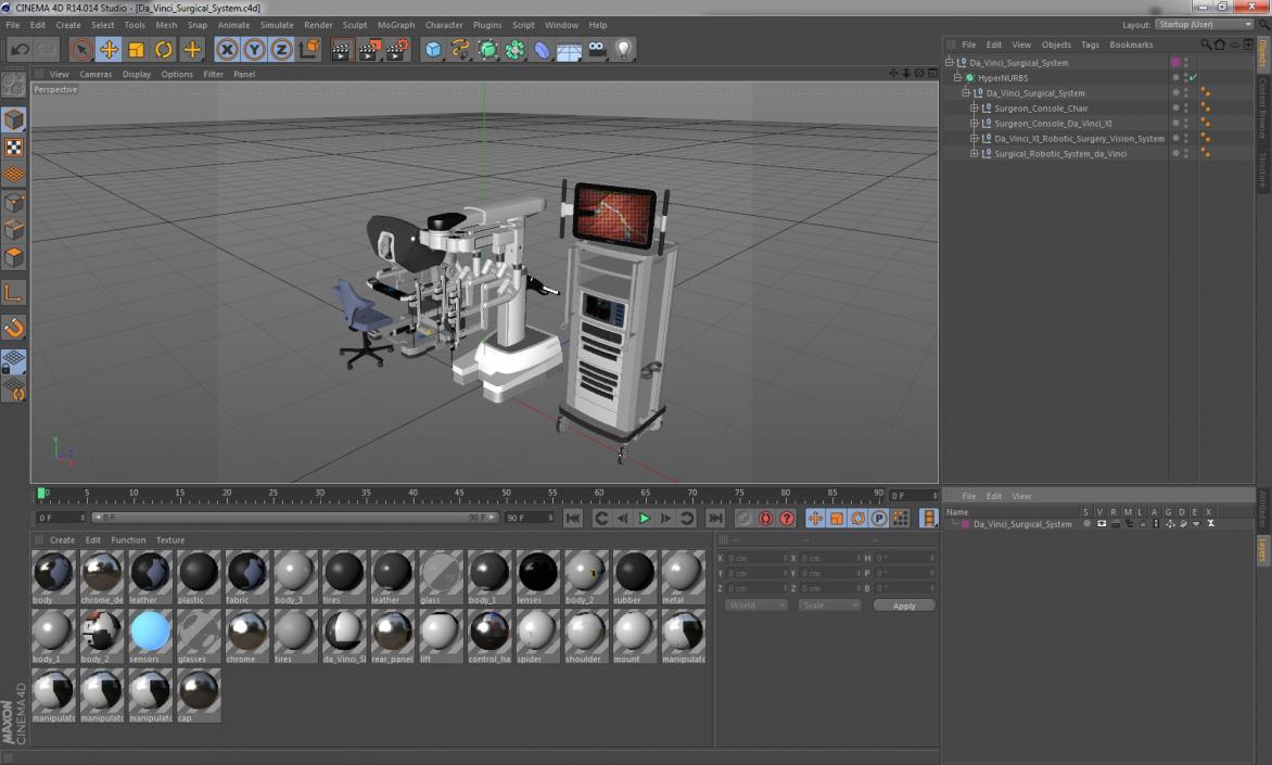 Da Vinci Surgical System 3D model