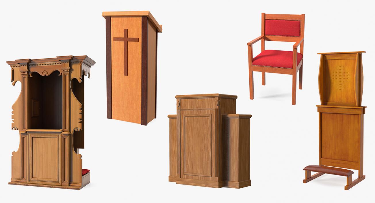 3D Church Furnishings Collection 3