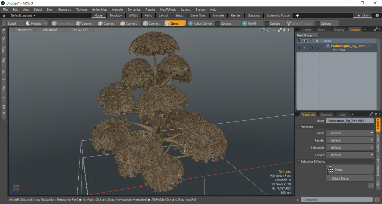 Podocarpus Big Tree 3D model