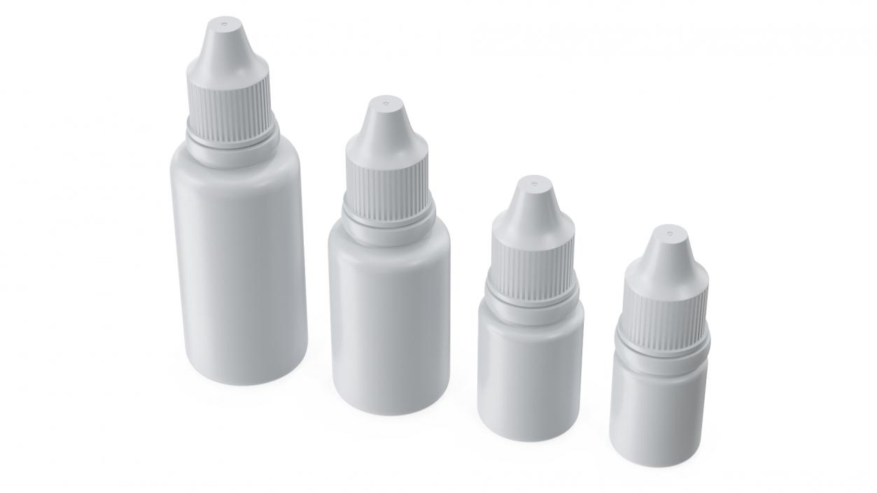 3D Plastic Dropper Bottles 5ml-30ml Set