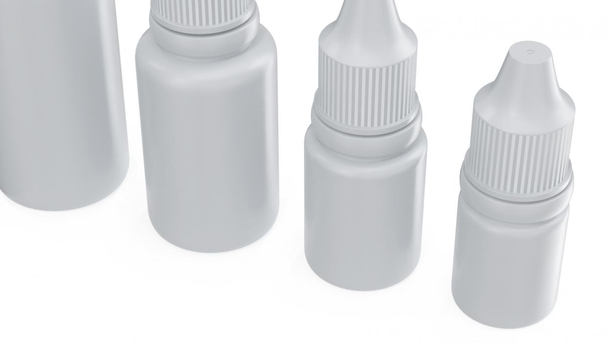 3D Plastic Dropper Bottles 5ml-30ml Set