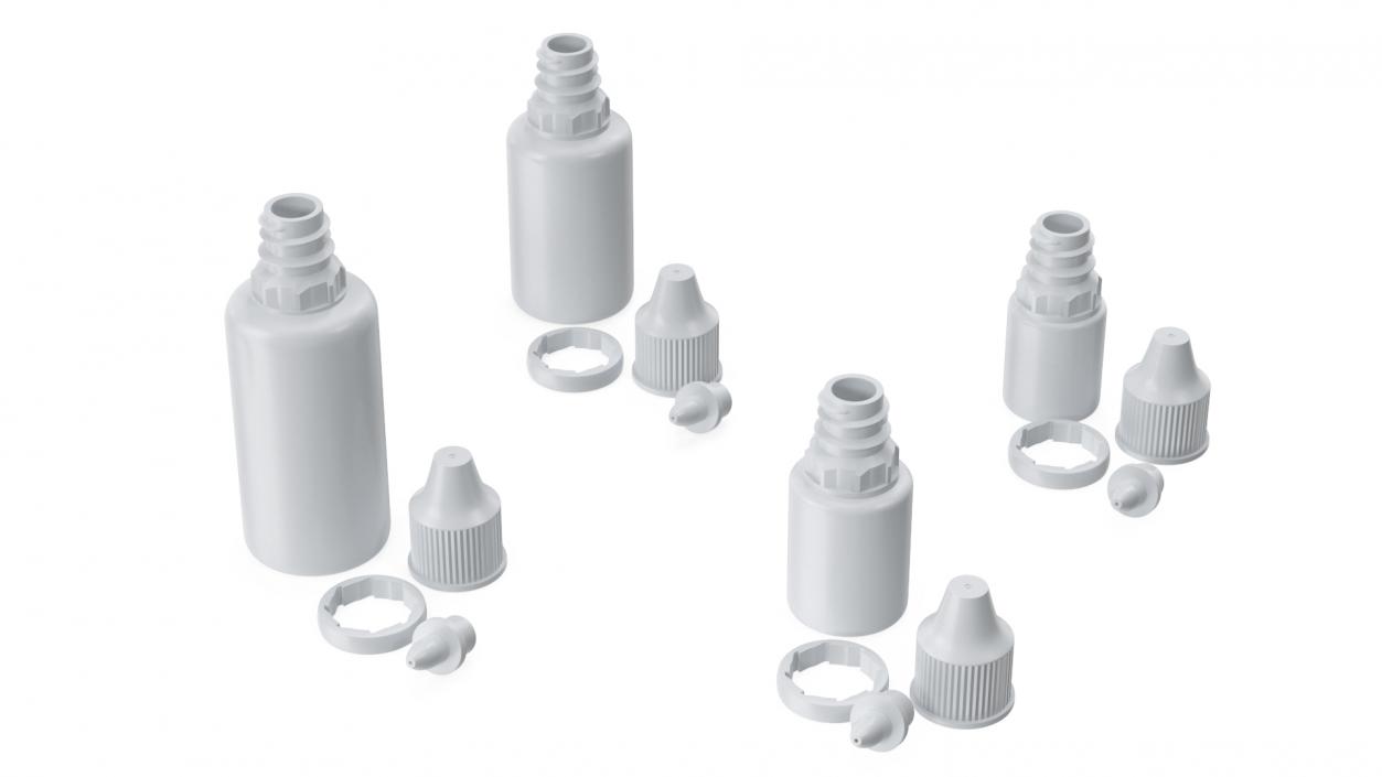 3D Plastic Dropper Bottles 5ml-30ml Set