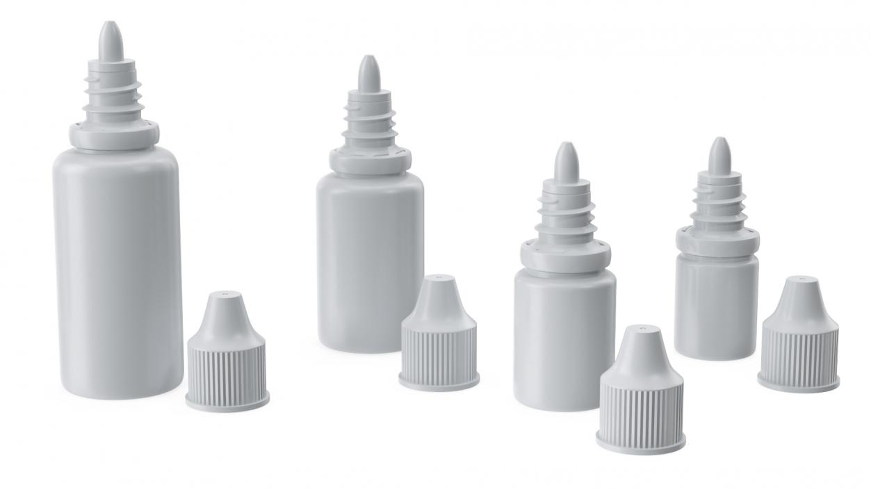 3D Plastic Dropper Bottles 5ml-30ml Set