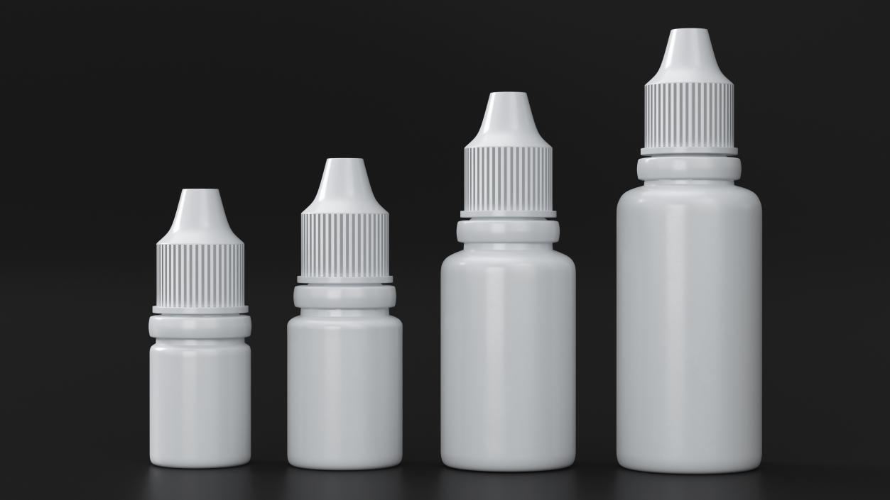 3D Plastic Dropper Bottles 5ml-30ml Set