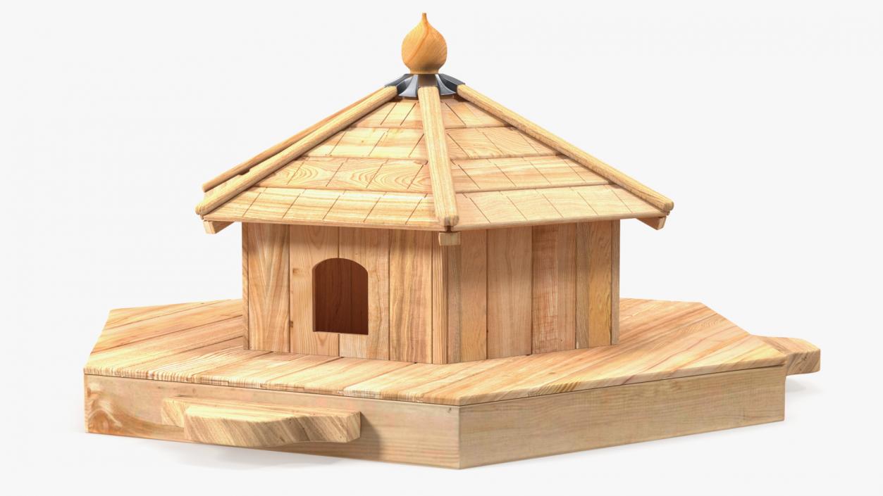 Floating Duck House 3 Nests 3D