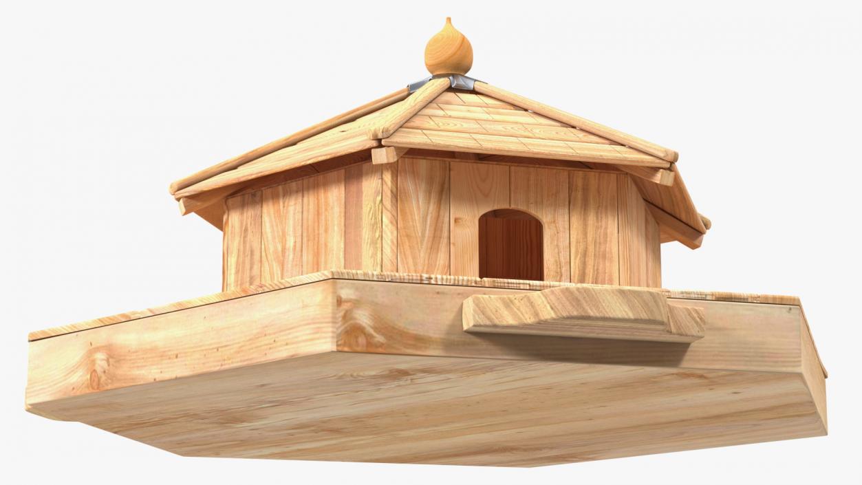 Floating Duck House 3 Nests 3D