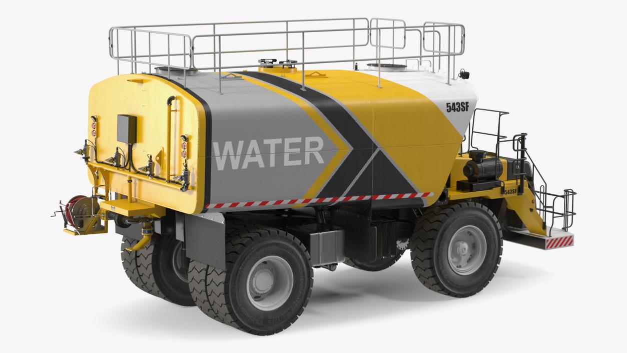 Construction Water Truck 3D model