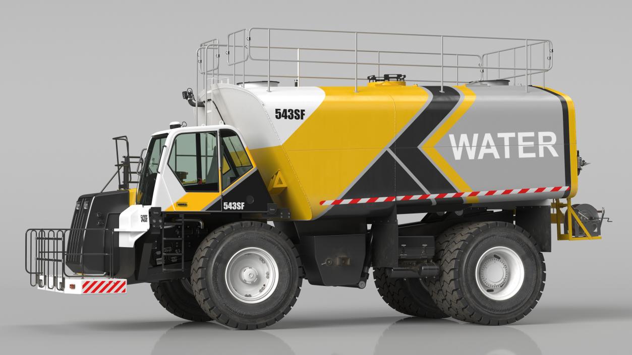 Construction Water Truck 3D model