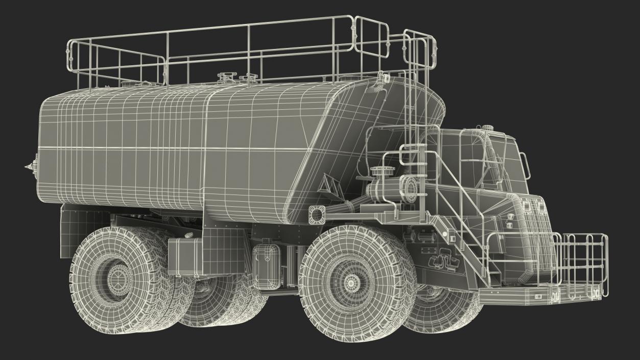 Construction Water Truck 3D model