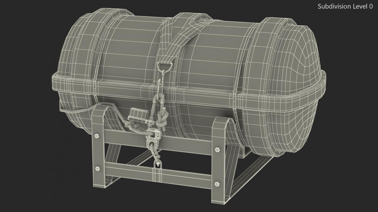 3D Life Raft Capsule with Stand model