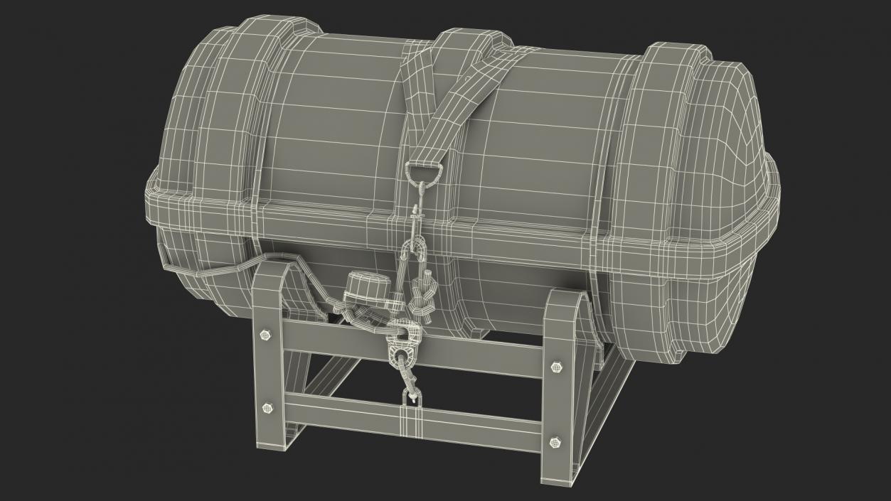 3D Life Raft Capsule with Stand model