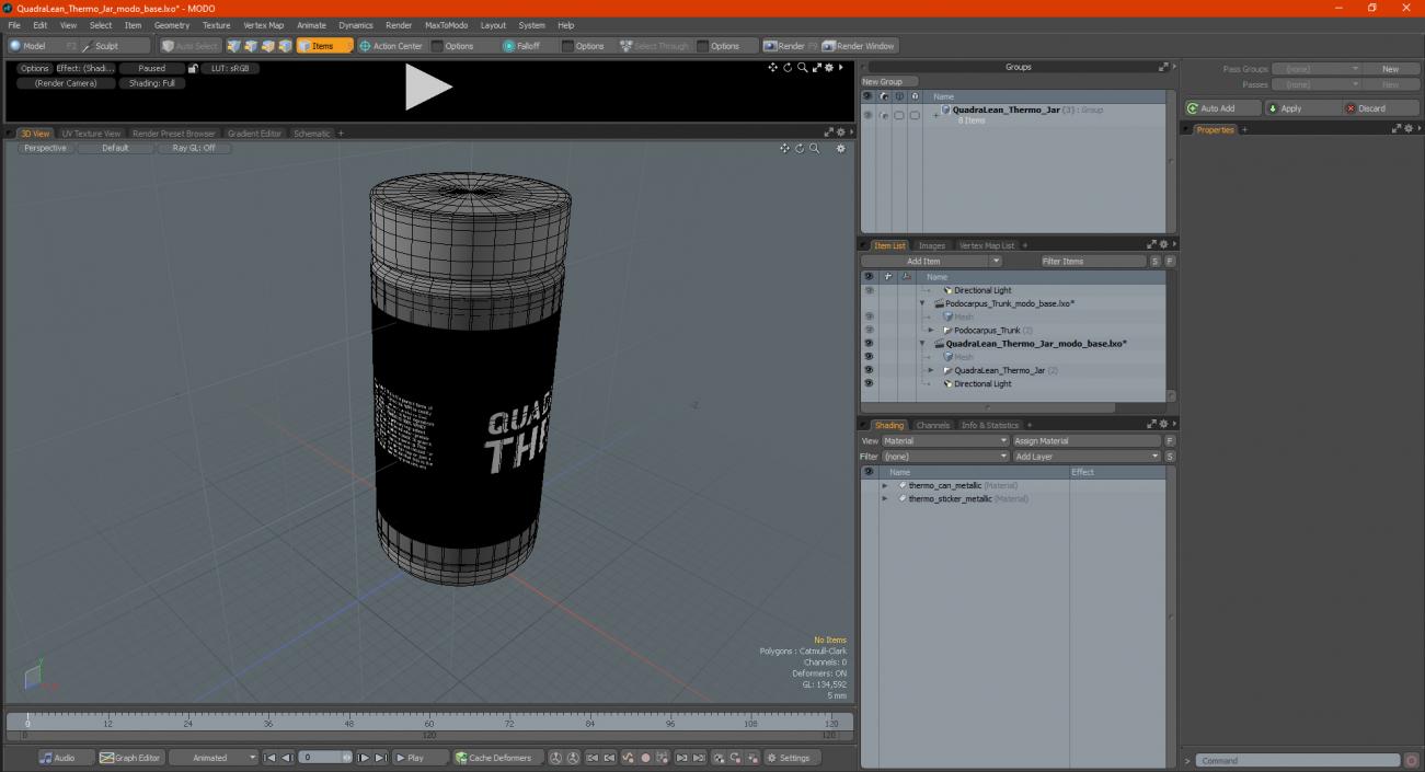 3D QuadraLean Thermo Jar