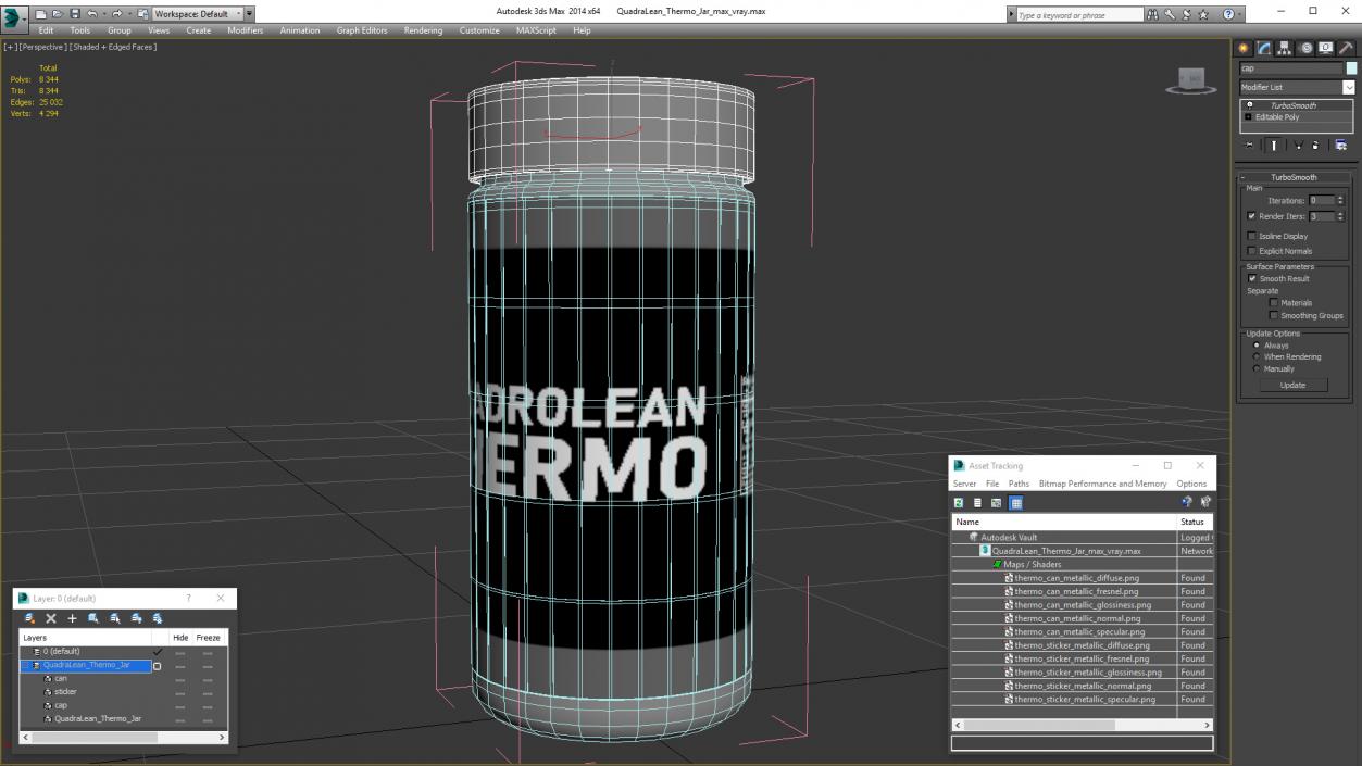 3D QuadraLean Thermo Jar