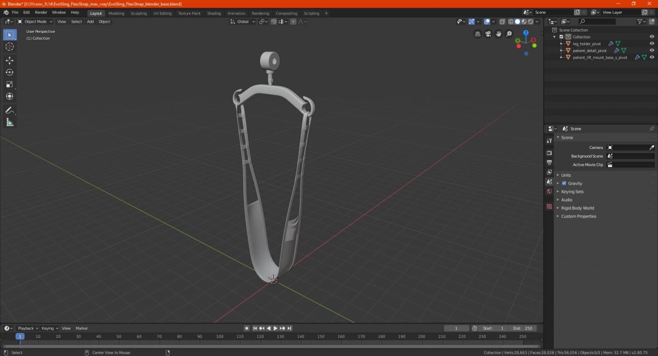 EvoSling FlexiStrap 3D model