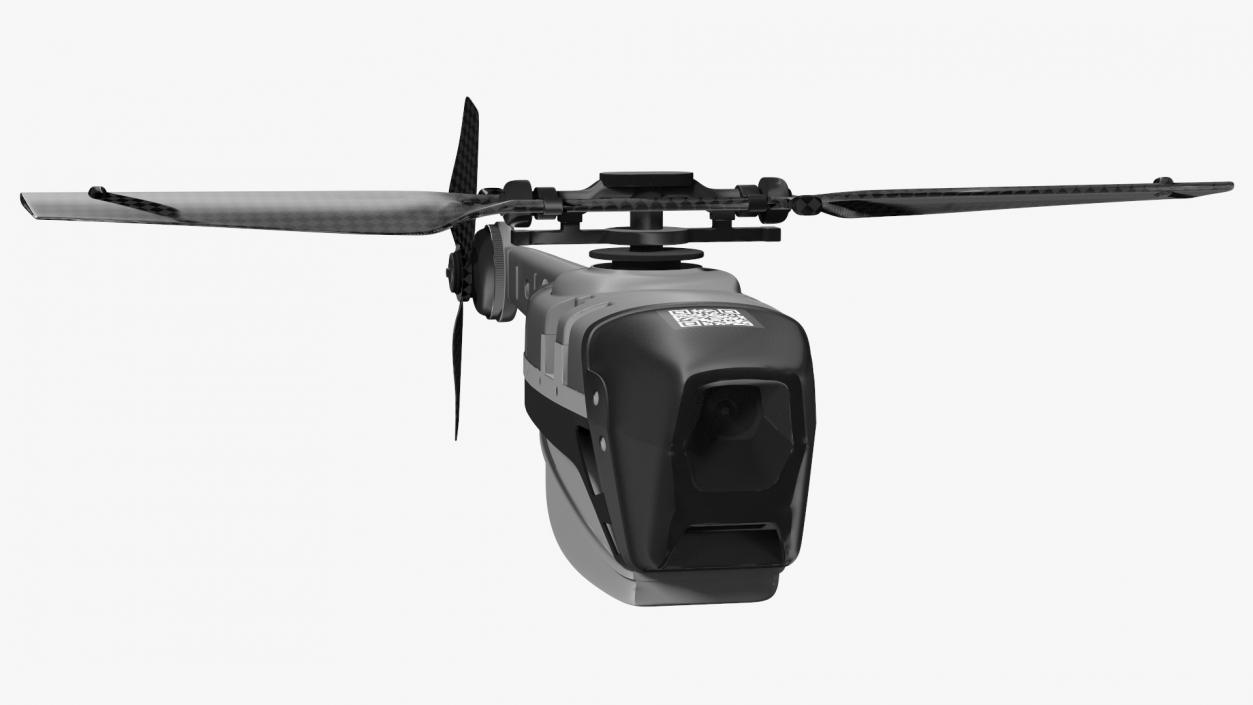 Flir Drone Black Hornet Nano UAV Rigged 3D model