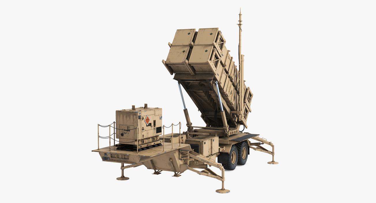 3D MIM-104 Patriot Battle Position Sand