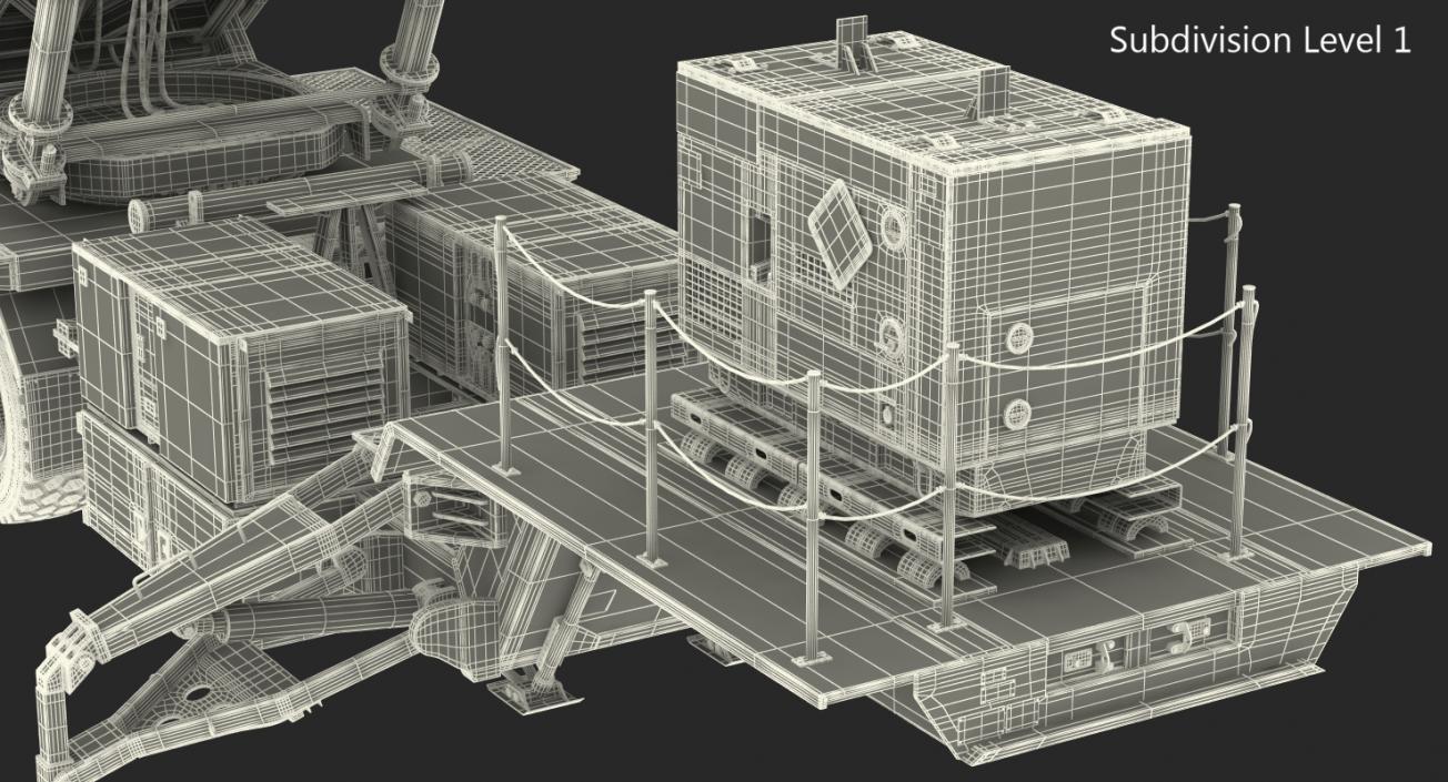 3D MIM-104 Patriot Battle Position Sand