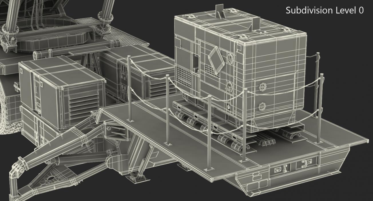 3D MIM-104 Patriot Battle Position Sand