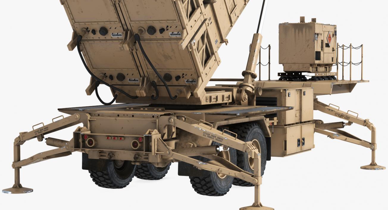 3D MIM-104 Patriot Battle Position Sand