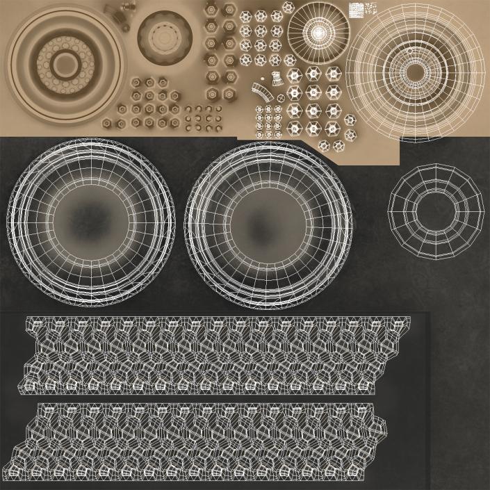 3D MIM-104 Patriot Battle Position Sand