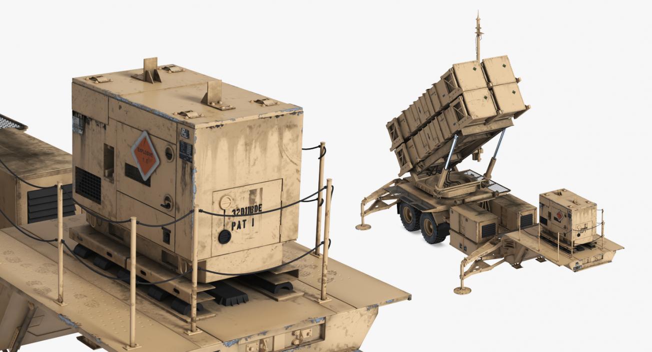 3D MIM-104 Patriot Battle Position Sand