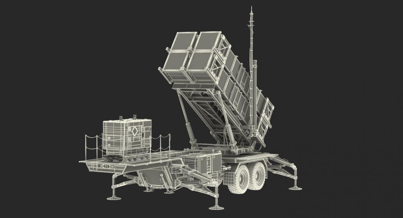 3D MIM-104 Patriot Battle Position Sand