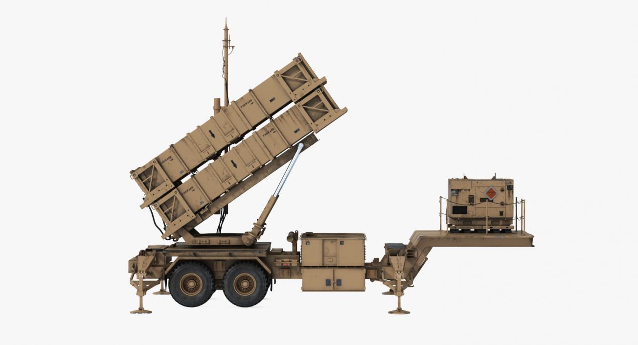 3D MIM-104 Patriot Battle Position Sand